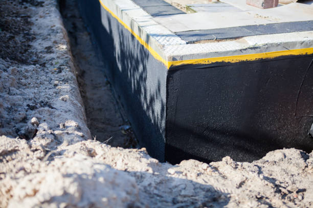 Residential Interior Drainage System installation at a Akron, AL home by SJ Waterproofing Pros